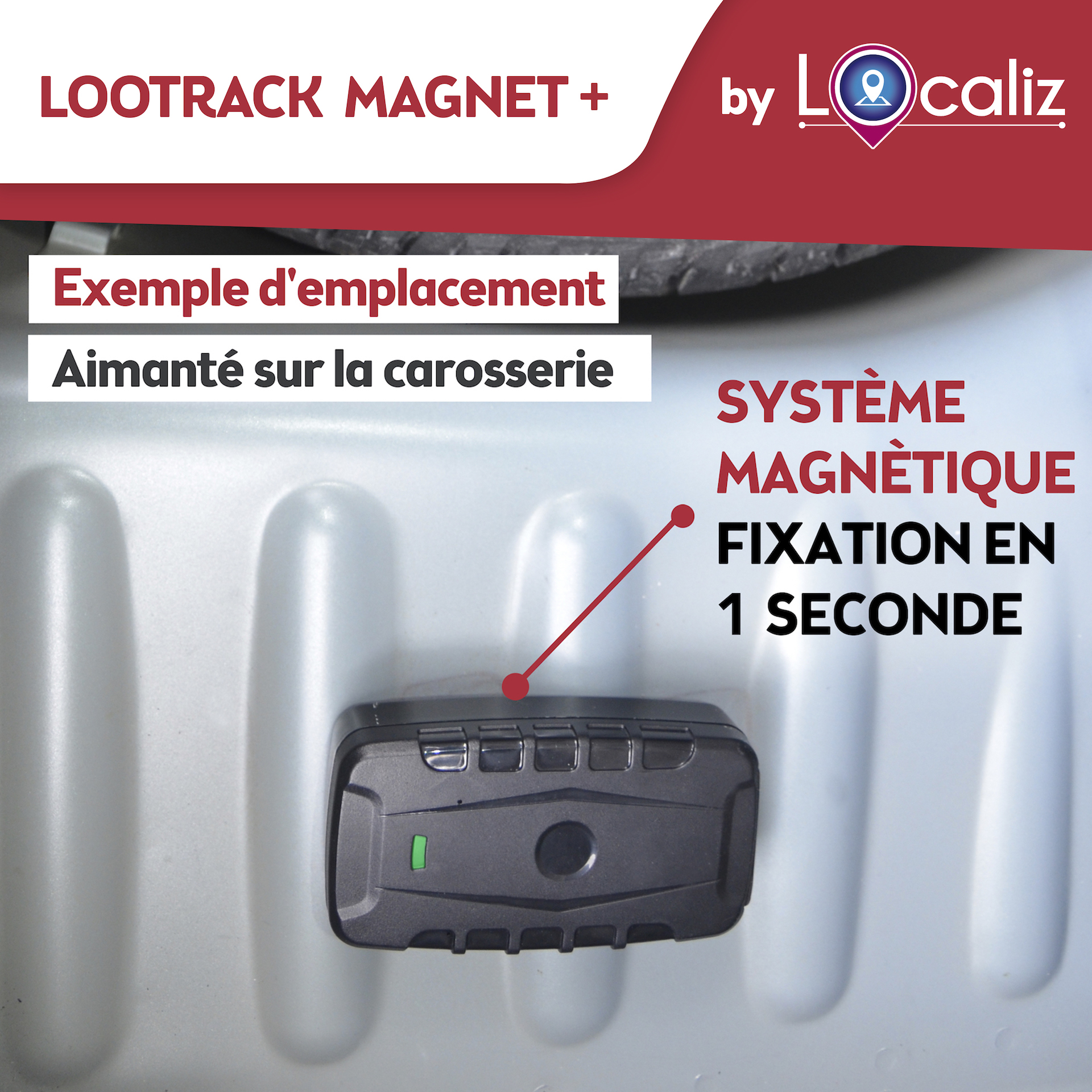 TRACEUR GPS VEHICULE NOMADE : LOOTRACK MAGNET+