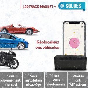Lootrack magnet + voiture moto GPS