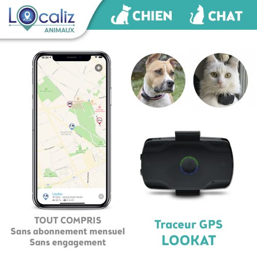 Traceur GPS chien chat LOOKAT Localiz