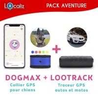 COLLIER GPS DOGMAX LOCALIZ. Le collier GPS idéal pour les chiens de moyenne  taille aventuriers.