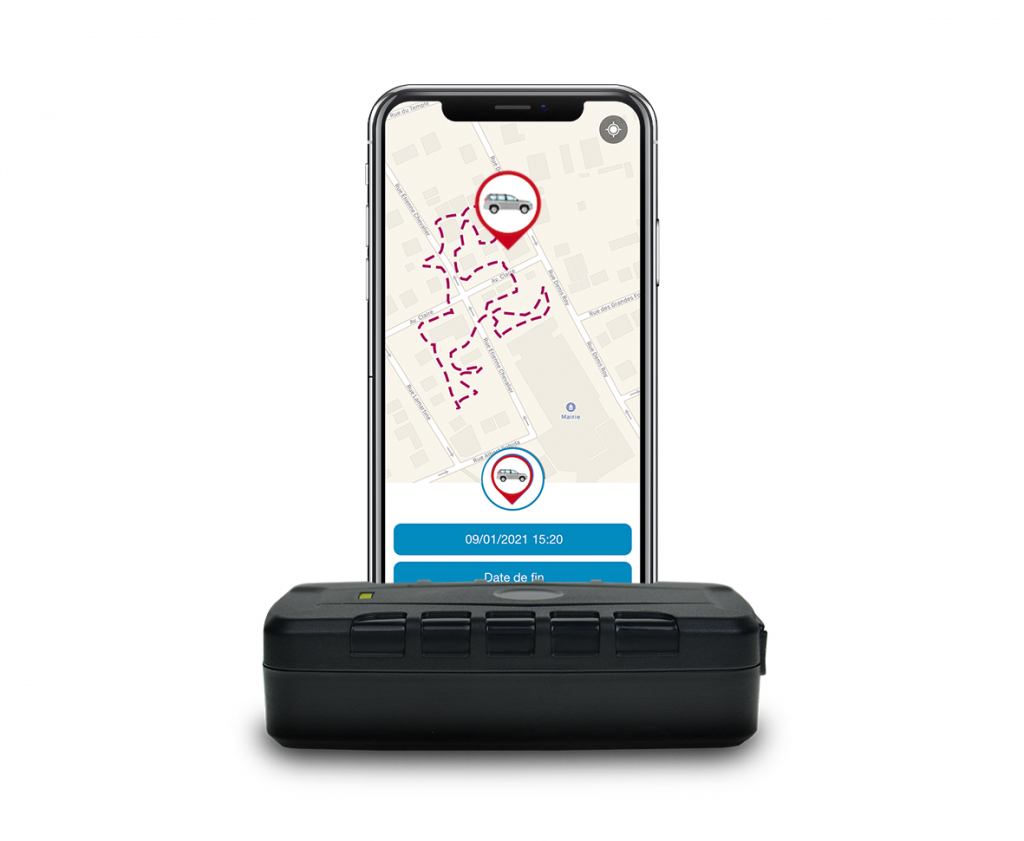 Traqueur GPS Winnes Système de Suivi de véhicule de Suivi de véhicule de Voiture de traqueur de GPS en Temps réel OBDII GPS avec APP pour iOS et Android Noir 