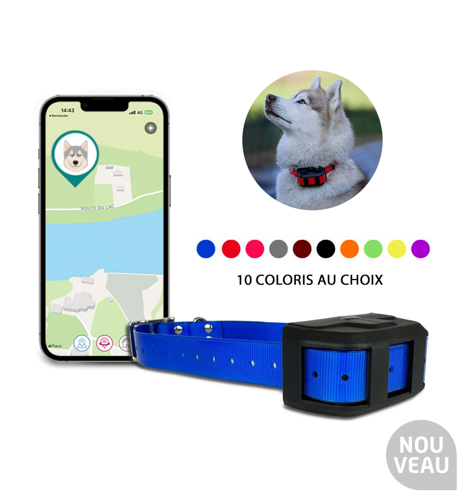 COLLIER GPS DOGMAX LOCALIZ. Le collier GPS idéal pour les chiens de moyenne  taille aventuriers.