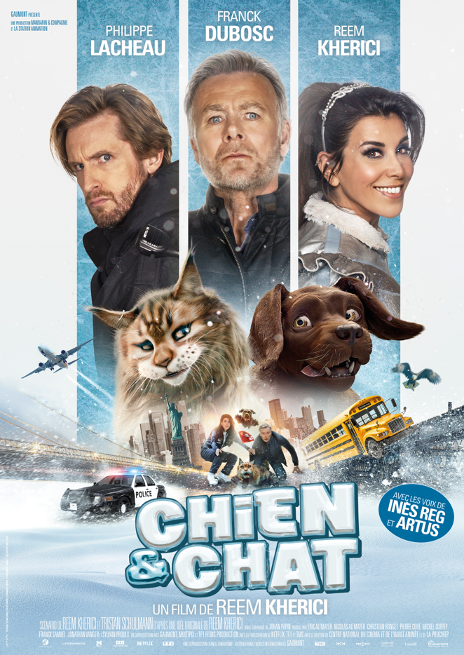 Affiche officielle du film chien & chat