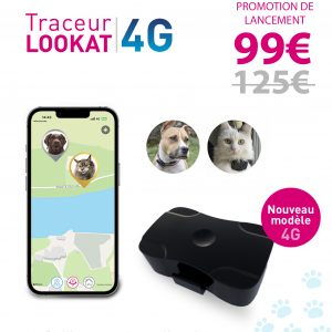 Collier GPS Lookat 4G Film Chien et chat anti fugue