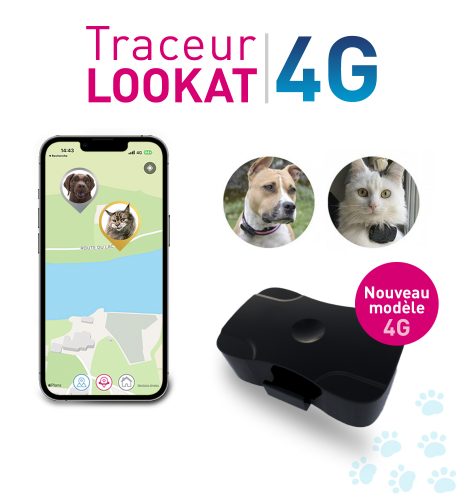 LOOKAT-COLLIER-TRACEUR-GPS-CHAT-CHIENS-LOCALIZ-4G
