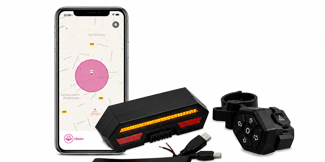 Traceur GPS vélo avec clignotants intégrés